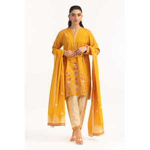 Conjunto de Traje de 3 Piezas Bordado Khaddar para Mujer IPSTD-55084 - Product Image 1