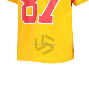 Men's Oversized T-<b>Shirt</b> Mesh Jersey American Football Jersey Custom Fashion American Football Uniform Wholesale - Product Image 6