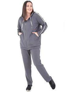 Icónico chándal de diseñador en blanco y negro con detalle de logotipo bordado para la temporada de invierno - Product Image 2