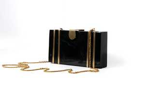 Bolso de mano de resina brillante de lujo para cena de fiesta de boda diseño elegante hecho a mano de La India - Product Image 4