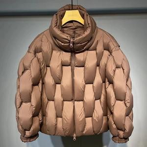 Polyester/Cotton Comfortable Puffer Coat Durable <b>Quilted</b> Hooded Waterproof Windproof Eco-Friendly Winter Outerwear High Street - Product Image 1