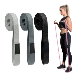 Bandas de Yoga de resistencia a la cadera de neopreno personalizadas Banda de círculo de cadera elástica de seguridad para fitness Banda de anillo sublimada de tela antideslizante - Product Image 3