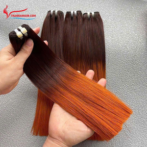 Machine d'extensions de cheveux Remy vierges vietnamiennes Double trame tissage droit lisse et luxueux sans perte/sans enchevêtrement - Product Image 5