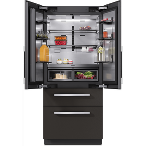 Réfrigérateur/Congélateur à Portes Françaises MasterCool 36 en Acier Inoxydable, Ligne de Plafond Élevée, Congélateur en Bas, Alimentation Électrique - Product Image 1