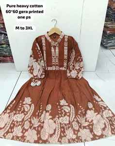 ชุดเดรสปักลายพรีเมียมสำหรับผู้หญิง ชุดเดรสทรงบานแบบสั่งตัดสำหรับฤดูร้อน ชุดเดรสสุภาพเรียบร้อยสำหรับงานทางการ แขนยาว ไซส์พลัสสำหรับผู้หญิง - Product Image 3