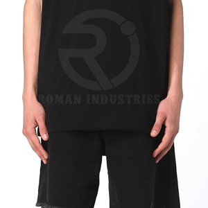 ชุดกีฬาฤดูร้อนสำหรับผู้ชายชุดเสื้อผ้าลำลองสำหรับฤดูร้อนของผู้ชายเสื้อยืดผ้าฝ้าย100% พิมพ์โลโก้ได้ตามต้องการ - Product Image 4