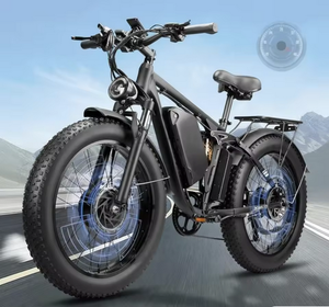 Vélo électrique 12V 70Ah 6000W à double moteur pour adultes - VTT tout suspendu en aluminium avec batterie au lithium pour homme et femme, idéal pour la neige - Product Image 1