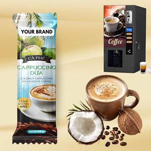 FÁBRICA OEM DE VIETNAM: CAFÉ CAPUCHINO INSTANTÁNEO EN POLVO CON CREMA DE COCO RICA 4en1, Marca Privada - Product Image 1
