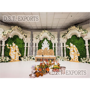 กรอบหน้าต่าง3D ใหม่สำหรับฉากหลังงานแต่งงานของอินเดียตอนใต้ไอเดียตกแต่งเวทีงานแต่งงานแบบมุสลิมสวยงาม - Product Image 1