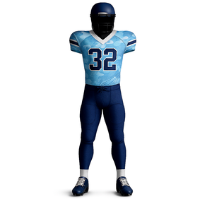 Ensembles d'uniformes de football américain courts respirants personnalisés Impression numérique par sublimation 100% pantalon en jersey de polyester Logo personnalisé - Product Image 3