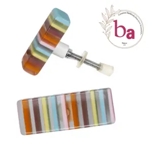 ลูกบิดแถบเรซินอุตสาหกรรมทรงสี่เหลี่ยมยาวลายลูกอมตู้ลิ้นชักตู้เสื้อผ้าตู้เสื้อผ้าตู้เสื้อผ้าตู้ลิ้นชักคุณภาพสูง - Product Image 1