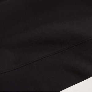 Sweat-shirt noir à col rond pour homme, coupe classique, couleur unie, en coton tricoté, pull décontracté pour l'automne 2026 - Product Image 2