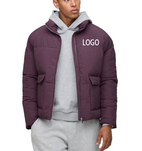 Nouveau manteau en duvet luxueux, doux, chaud, exquis et magnifique pour homme, poches cargo personnalisées, décoration minimaliste, veste matelassée classique - Product Image 1