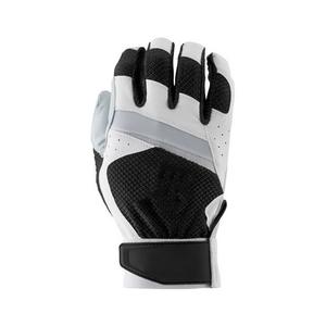 Gants de frappe de baseball en cuir de chèvre personnalisés de haute qualité, respirants, unisexes, service OEM, vente en gros professionnelle pour le terrain - Product Image 2