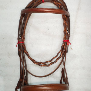 บังเหียนม้าอังกฤษ ADEEFA แบบวีย์มูธ ทนทาน หนังแท้ 100% สายบังเหียนเคลือบ ขี่สบาย คุณภาพสูง ผลิตในอินเดีย ทุกขนาด - Product Image 2