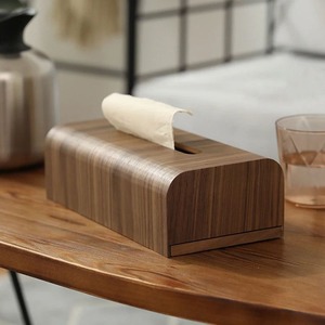 Caja de pañuelos de madera hecha a mano con superficie lisa diseñada para una larga durabilidad y una decoración elegante para el hogar - Product Image 1