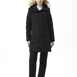 Chaqueta Parka de manga larga para mujer, diseño personalizado, Abrigo acolchado de algodón, chaqueta Parka de color sólido para mujer - Product Image 1