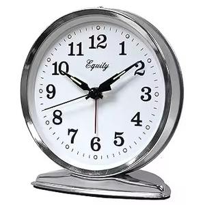 Reloj de mesa de acero inoxidable con acabado Premium moderno para regalo y decoración Uso de decoración de mesa - Product Image 1