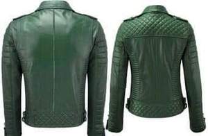 แจ็กเก็ตหนังทางการคอตั้งโลโก้ด้านหน้า - Product Image 3