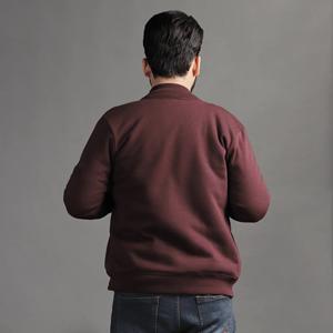 Venta al por mayor de calidad superior Heavy Sherpa chaquetas de los hombres Super Warm Zip up algodón polar tela High Street Bomber chaqueta de cuello - Product Image 5