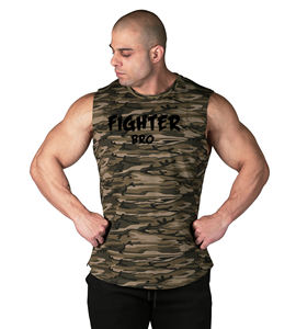 Débardeurs de gym en coton pour hommes Débardeurs respirants noirs et gris Débardeurs tricotés vendus en gros d'usine - Product Image 5