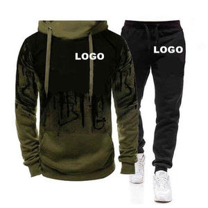 Chándal deportivo de poliéster/algodón transpirable para hombre, ropa deportiva de sublimación con estampado de León para invierno - Product Image 4