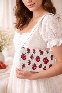 Nouveau design tendance 2025, sac à main pour femme et fille, broderie de perles faite à la main de haute qualité, sacs de soirée, choix de couleurs personnalisées - Product Image 5