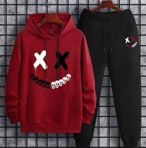 Conjunto de pantalones de chándal y Sudadera con capucha ecológicos para hombre, materiales transpirables sostenibles para la temporada de otoño - Product Image 1