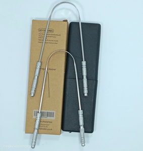Limpiador de Lengua de Alta Calidad, Herramienta para Eliminar Bacterias, Raspador de Lengua Plateado para Cuidado Bucal, Acero Inoxidable Japonés - Product Image 2