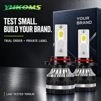 Ampoules de phare auto YHKOMS K3 Mini taille 1:1, remplacement halogène 70W 7000LM, Plug and Play, H7 H4 H11 9005 9006 12V en stock