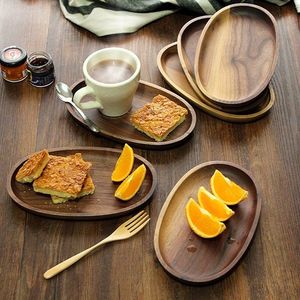 Plateau de service de luxe moderne avec texture de bois robuste à grain fin pour la cuisine élégante, les restaurants et l'affichage d'événements - Product Image 6