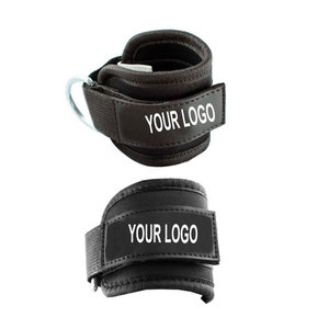 Wholesale Quality Nylon Gym Black Ankle Straps Custom Made Breathable Adjustable Unisex Professional Protection Weightlifting - Product Image 3