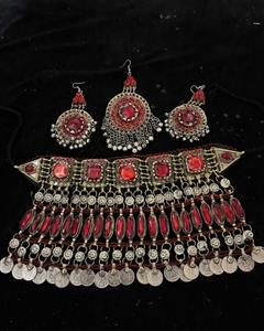 Parures de bijoux vintage afghanes de haute qualité, style afghan, tribal kuchi, faites à la main, couleur dorée, confortables - Product Image 5