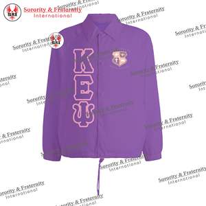 เสื้อโค้ท Kapa Epsilon PSI สำหรับผู้ชายเสื้อโค้ทแจ็คเก็ตโลโก้แบบกรีกออกแบบได้ตามต้องการขนาดใหญ่พิเศษเสื้อโค้ชเสื้อแจ็คเก็ตกันลมเสื้อโค้ท - Product Image 2