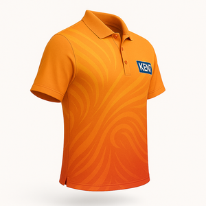 เสื้อโปโลแขนสั้นผ้าฝ้ายผสมโพลีเอสเตอร์ผ้าถักระบายอากาศได้ดีสำหรับชุดทำงานกีฬาโลโก้ออกแบบได้ตามต้องการ - Product Image 2