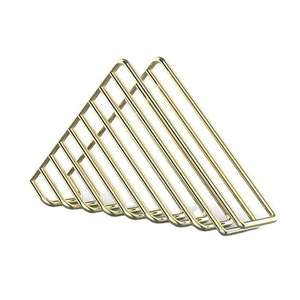 Anneaux de serviette en fil de fer plaqué or clair de qualité supérieure avec décoration de table en métal la plus vendue pour les fêtes de mariage - Product Image 2