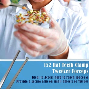 Fórceps de disección reutilizables manuales de acero inoxidable alemán médico profesional de la mejor calidad instrumentos quirúrgicos certificados CE - Product Image 3