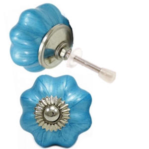 Bleu néon Melon céramique boutons polyvalent armoire tiroir porte poignée cuisine chambre salle de bain extérieur entrepôt salon Villa - Product Image 2