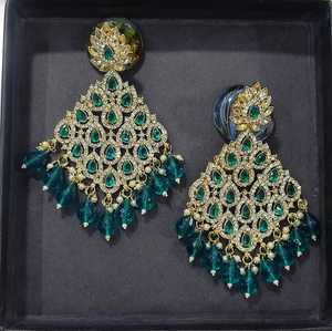 Latest Designer Indian Wholesale Jewelry of <b>Jhumka</b> Kundan <b>Earrings</b> New Collections for Women's Stylish <b>Earrings</b> Collection 2024 - Product Image 3