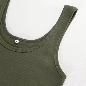 Proveedor de Pakistán de Camisetas de Tirantes Acordonadas para Mujer, Tejido Sólido, para Yoga y Gimnasio, Ecológicas, Transpirables, Soporte OEM y MOQ al por Mayor - Product Image 2