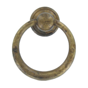 MANIGLIA ANTICATA ART.09202 MM.33X39 OTTONE ANTICO - Product Image 1
