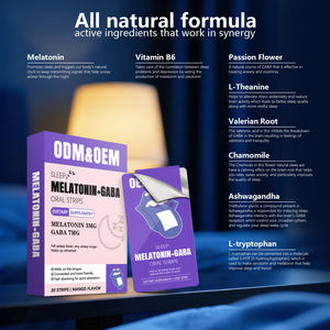 Tiras Orales de Apoyo para el Sueño, Absorción Rápida, Película Relajante Nocturna, Fabricación OEM, ODM, Marca Privada para un Sueño Profundo - Product Image 2