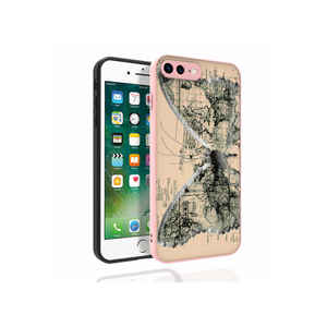 Étui de téléphone en silicone brillant à motifs de luxe pour iPhone 7 Plus, protection de l'appareil photo en caoutchouc souple, coque arrière antichoc pour téléphone portable - Product Image 1