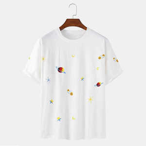 Camisetas de algodón 100% para hombre, cómodas, de manga corta, estilo callejero, anticontracción, de secado rápido, ajuste Regular, cualquier diseño, Color sólido - Product Image 5