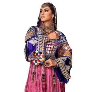 ชุดเดรสสตรีสไตล์อัฟกานิสถานปักตามสั่งชุดเดรสดั้งเดิมสไตล์ชนเผ่า - Product Image 1