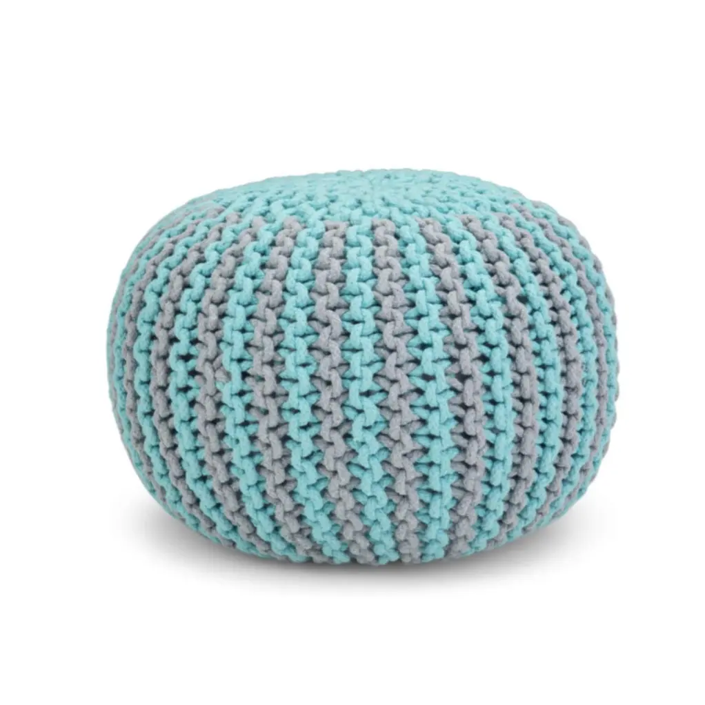 Housse de pouf assise carrée personnalisée faite à la main housse de pouf en corde de macramé en coton fabriquée en Inde