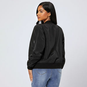 Blouson Bomber en Satin Personnalisé de Haute Qualité Polyester Hiver Hommes et Femmes Blouson Bomber en Satin Baseball - Product Image 2