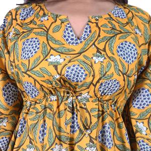 นุ่มสบายหรูหราบล็อกมือขนาดยาวพิมพ์ผ้าฝ้ายแท้ Voile Kaftan ชุดนอน Kaftan Maxi ขายในราคาจํานวนมาก - Product Image 4