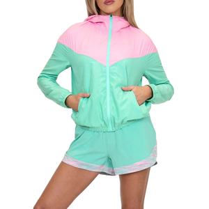 ชุดเซ็ทลำลองสองชิ้น ดีไซน์ล่าสุด โลโก้สั่งทำได้ เสื้อแจ็คเก็ตกันลมผู้หญิง ผ้าแคนวาสเนื้อแน่น 100% ผ้าฝ้าย ระบายอากาศได้ดี - Product Image 2