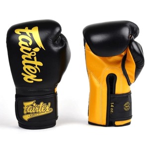 ถุงมือชกมวยหนังแท้ Fairtex คุณภาพดีเยี่ยม แบบติดตีนตุ๊กแก กันลื่น พร้อมสายรัดข้อมือปรับได้ เหมาะสำหรับศิลปะการต่อสู้ มวยไทย - Product Image 3
